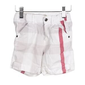 Burberry Toddler Boys Nova Check White Red Beige Shorts size 3Y